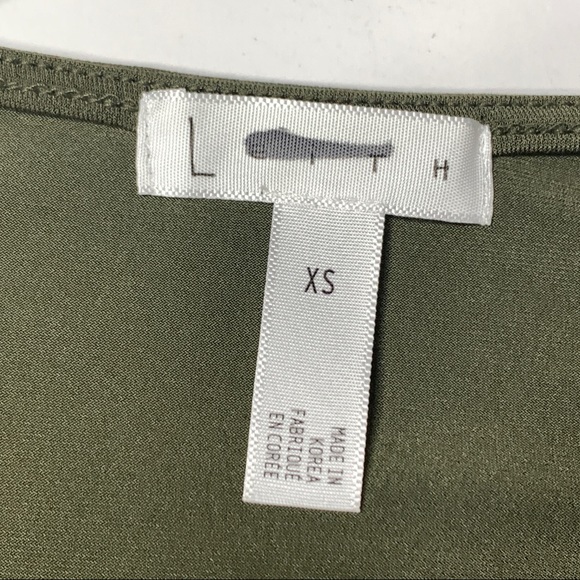 LEITH Deep V-neck Long Sleeve Bodysuit In Olive - Picture 7 of 8